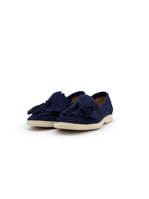 MOCASSINO NAPPINE BLU ZANFRINI | VIA DANTE 16CBLU